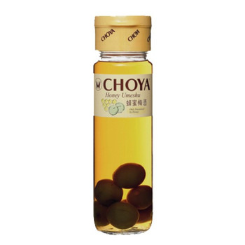 Bottle of Choya Honey Umeshu, Japanese plum wine sweetened with honey, 750ml