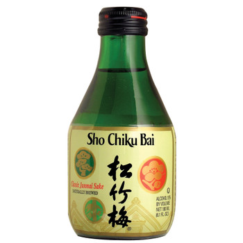 Bottle of Sho Chiku Bai Sake Classic, 180ml Japanese Junmai sake