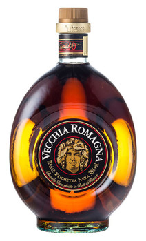 Bottle of Vecchia Romagna Italian brandy, 700ml, 38% ABV