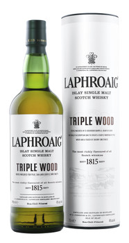 Bottle of Laphroaig Triple Wood Islay Single Malt Scotch Whisky, 48% ABV