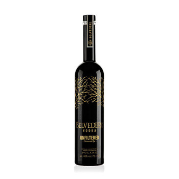 Bottle of Belvedere Vodka Unfiltered, 700ml, made from Dankowskie Diamond Rye in Poland