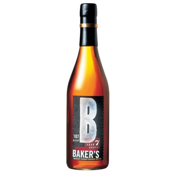 Bottle of Baker's 7-year-old Bourbon, 53.5% ABV, from the Beam family tradition