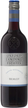 Bottle of Oxford Landing Estates Merlot, a 750ml Australian red wine at 13.5% ABV