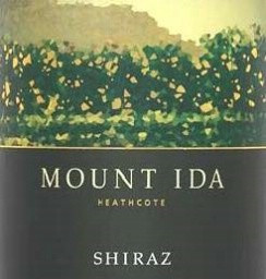 Bottle of Mount Ida Shiraz 1999, a full-bodied red wine from Victoria, 750ml