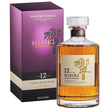 Hibiki 12 Years Old Suntory Japanese Blended Whisky 700ml bottle with box
