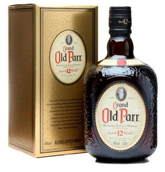 Old Parr 12 Year Old Blended Scotch Whisky in signature square brown bottle, 750ml