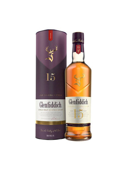 Bottle of Glenfiddich 15 Year Old Single Malt Scotch Whisky, 700ml