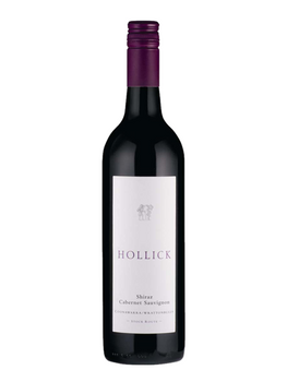 Bottle of Hollick Shiraz Cabernet, an Australian red wine blend from Coonawarra and Wrattonbully