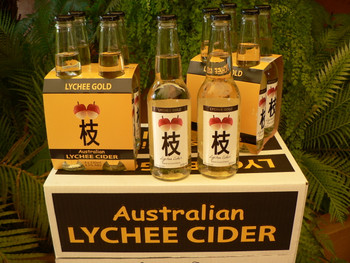 Case of Lychee Gold Cider 1.15% by Aston Gold Estate, 24 x 330ml bottles