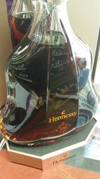 Hennessy 250th Anniversary Blend cognac bottle signed by Hennessy Ambassador Renaud de Gironde