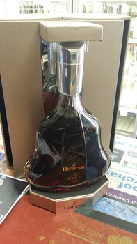 Hennessy 250th Anniversary Blend cognac bottle signed by Hennessy Ambassador Renaud de Gironde