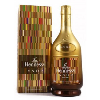Hennessy V.S.O.P Privilege Collection 5 1000ml bottle with matte-gold gradient design by Peter Saville