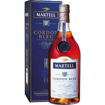 Bottle of Martell Cordon Bleu Cognac 350ml from France