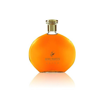 Remy Martin Extra 50ml cognac bottle in an elegantly curved decanter