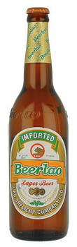 Six pack of BeerLao 640ml longneck bottles from Laos
