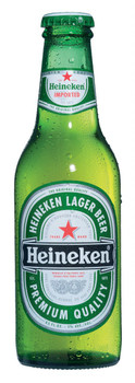 Six pack of Heineken 330ml imported bottles, classic European Lager from Holland