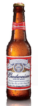 Budweiser 355 6 pack of 330ml bottles, American lager beer