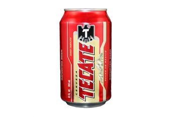 Tecate 6 pack of 330ml beer cans, Mexican lager