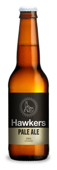 Six-pack of Hawkers Pale Ale, 330ml bottles, Australian craft beer