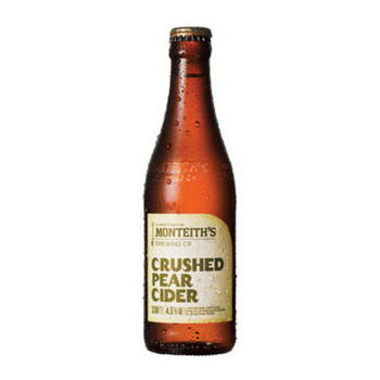 Monteith's Crushed Pear Cider 330ml single bottle from New Zealand