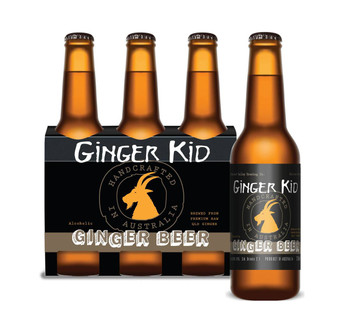 Bottle of Ginger Kid Ginger Beer 8% ABV, 330ml Australian craft beverage