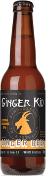 Four pack of The Ginger Kid Ginger Beer 8% ABV, 330ml bottles, handcrafted in Australia