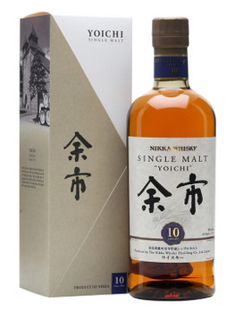 Bottle of Nikka Yoichi 10 Year Old Japanese single malt whisky, 45% ABV