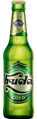 Case of Huda Gold 330ml bottles, award-winning Vietnamese beer at 4.7% ABV