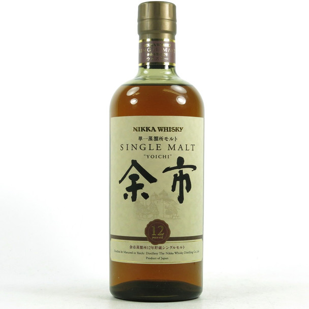 Bottle of Nikka Yoichi 12 Year Old Japanese single malt whisky, 700ml