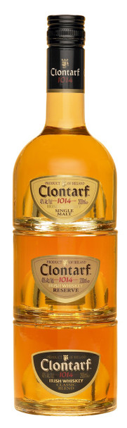 Clontarf Trinity Pack Irish Whisky gift set with three 200ml bottles