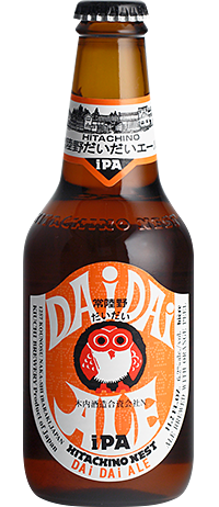 Case of Hitachino Nest Dai Dai IPA, Japanese craft beer with fukuremikan orange, 24 bottles of 330ml