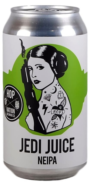 Single 375ml can of Hop Nation Jedi Juice Limited Release New England IPA