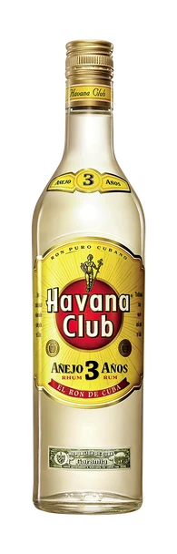 Bottle of Havana Club Añejo 3 Años Cuban rum, 700ml