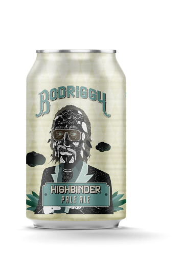 Bodriggy Highbinder Pale Ale 355ml single can, amber-hued American style pale ale