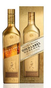 Johnnie Walker Gold Label Reserve Limited Edition Gold Bottle, 750ml blended Scotch whisky