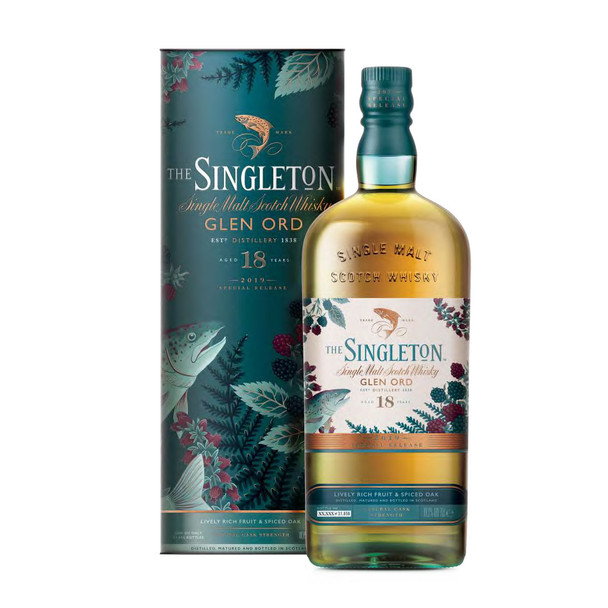 Bottle of Singleton 18 Year Old 2019 Release Highland single malt Scotch whisky