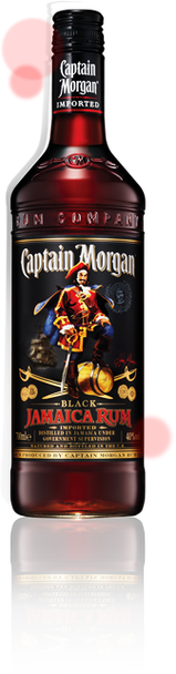 Bottle of Captain Morgan Black Label dark rum, 700ml