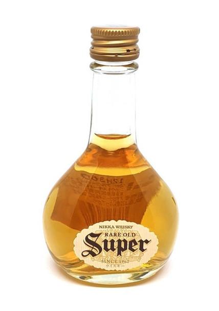 Nikka Super Rare Whisky 50ml bottle, a Japanese blend from Yoichi and Miyagikyo distilleries