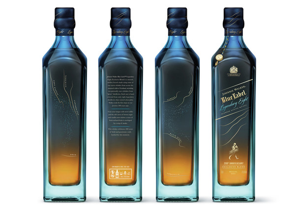 Bottle of Johnnie Walker Blue Label Legendary Eight Limited Edition Scotch whisky, 750ml