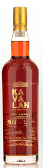 Bottle of Kavalan Solist Vinho Barrique 700ml Taiwanese whisky