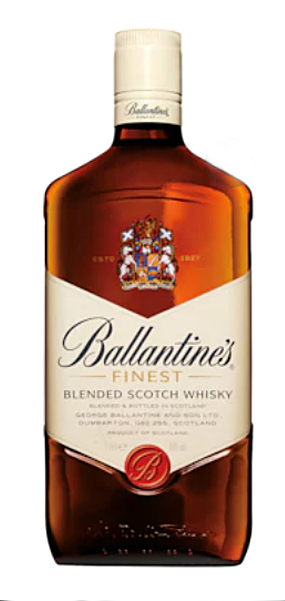 Bottle of Ballantine's Scotch Whisky 1 Litre, a blended Scotch from the Scottish Highlands