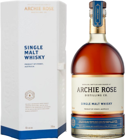Bottle of Archie Rose Single Malt Whisky 700ml, an Australian single malt from Sydney