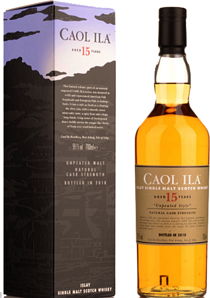 Bottle of Caol Ila 15 Year Cask Strength Single Malt Whisky, 700ml