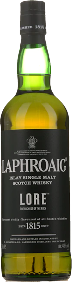 Bottle of LAPHROAIG Lore Single Malt Whisky 700ml, an Islay single malt matured in Oloroso sherry casks