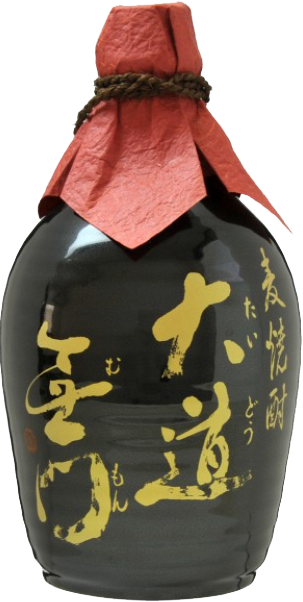 Bottle of Okayama Barley Shochu Daido Mumon 720ml, a premium Japanese barley shochu