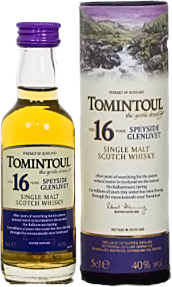 Tomintoul 16-Year-Old Speyside Scotch Whisky, 50ml bottle