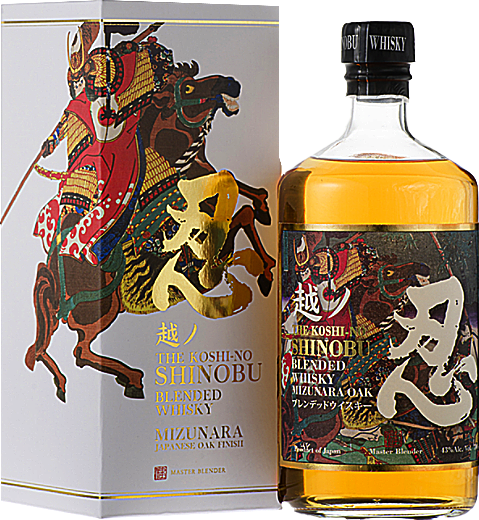 Bottle of Shinobu Blended Whisky 700ml, a Japanese blended whisky