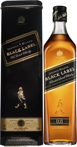 Johnnie Walker Black Label 12 Years (Old Tin Box 1) 700ml