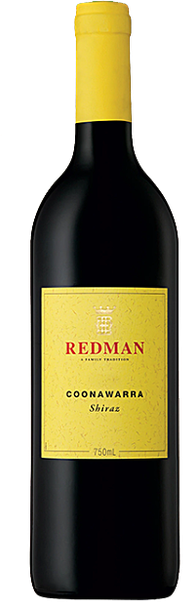 Bottle of Redman Coonawarra Shiraz 750ml, a full-bodied Australian red wine