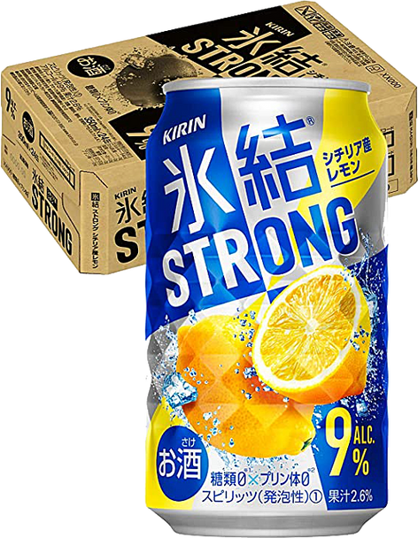 Kirin Liquor Lemon Alcohol 9% ABV 350ml bottles, box of 24